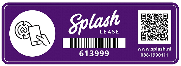 Sticker met stickernummer